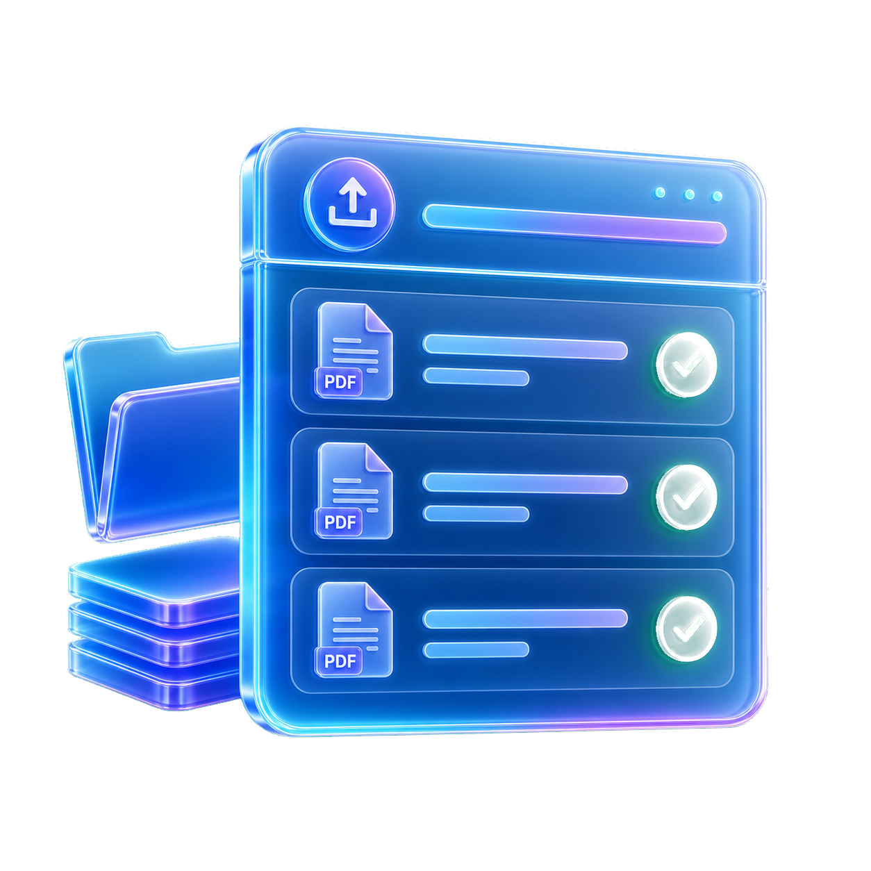 Multiple bank statement PDFs imported together